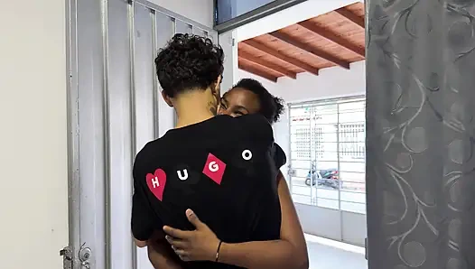 Jealous stepmom with huge ass enters my room while I'm with my girlfriend and makes me fuck her hard