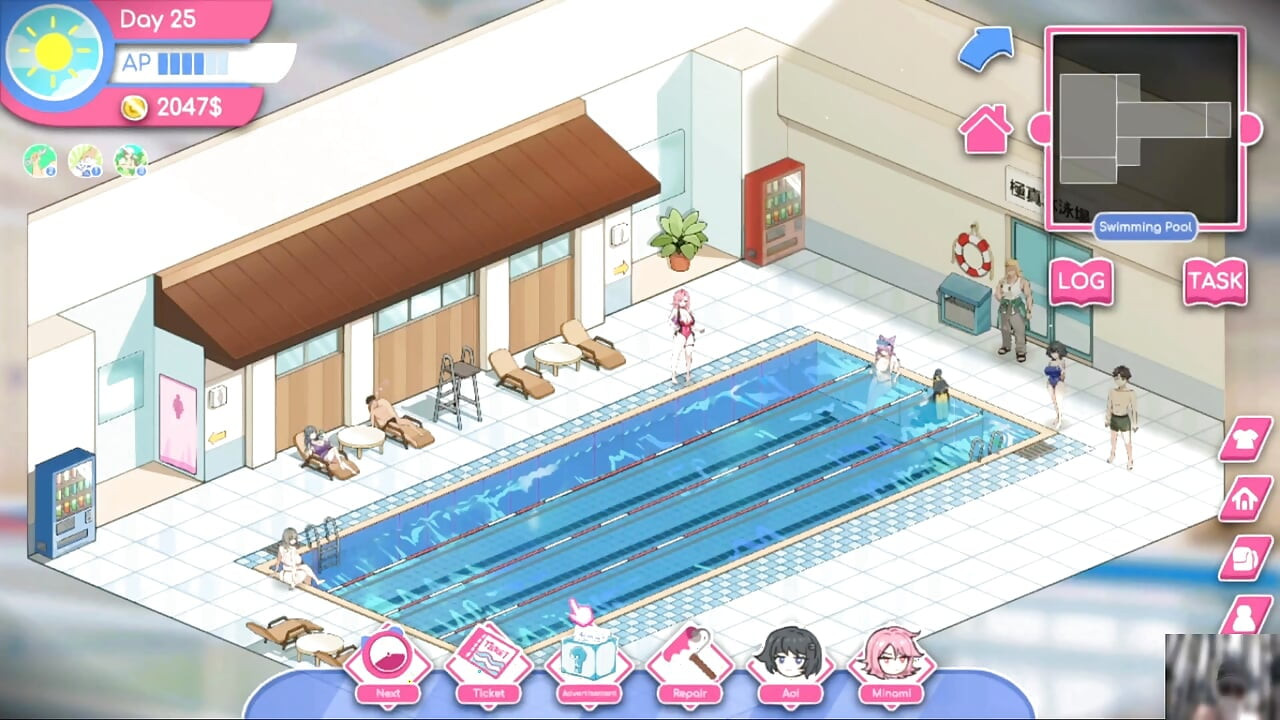 EP-4"LIFEGUARD HOLIC GAMEPLAY!NTR! HENTAI GAME! BF caught me and her gf fucking in his house.