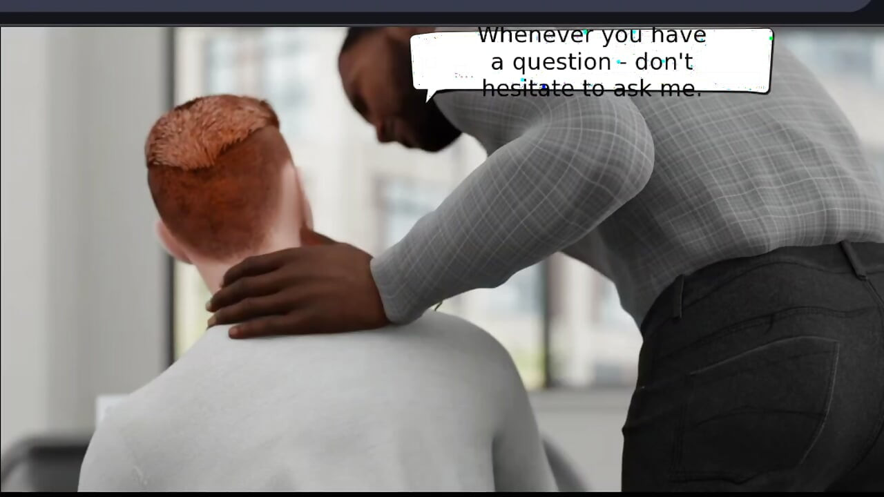 Interracial hard work for the office newbie!