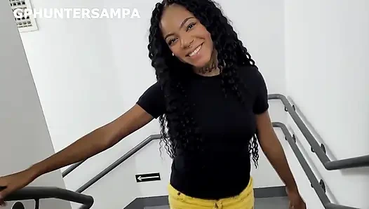 Fucking a Hot Stranger on the Building's Stairs - Mikaelly - POV