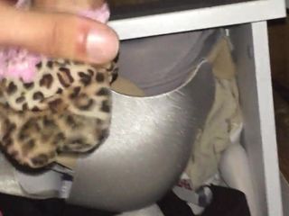 Cum on bra and panty drawer