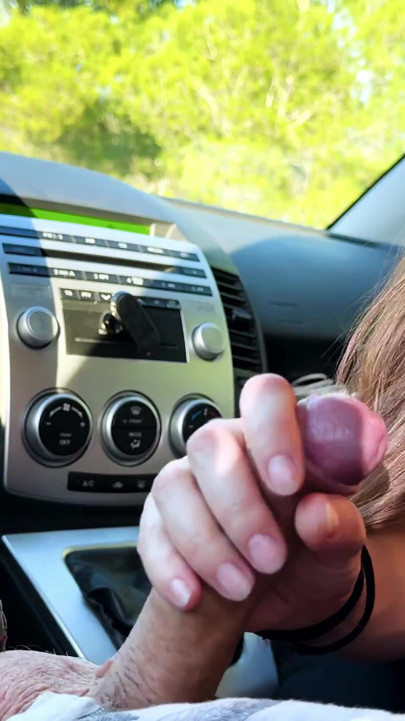 Public Blowjob Interrupted... Ended in the Car with a Big Cum Swallow - KLX | Clip 2