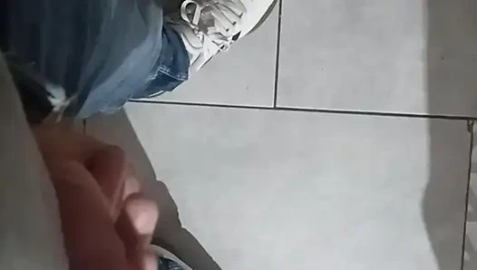 Cock and Balls beat with spatula  hard