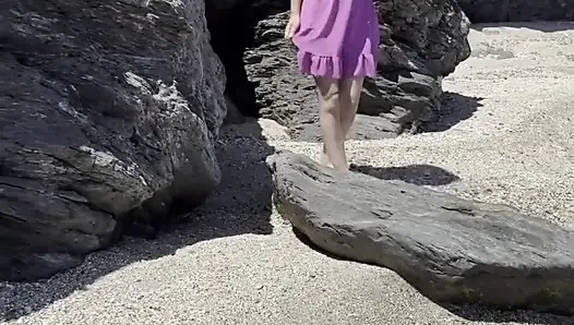 Blankziehen am strand