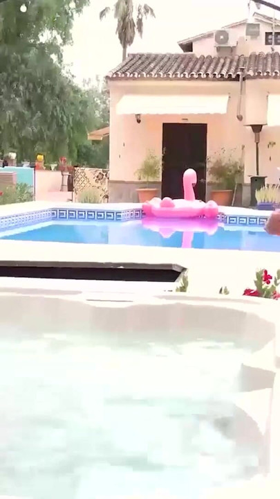 OldNanny - Busty MILF Teases And Plays In Hot Tub With Sam Bourne | Clip 1