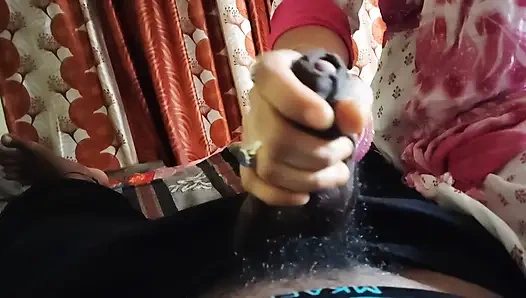 Wife & husband hardcore sex by slapping tits