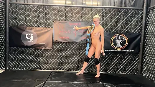 First Time Ever Nude Sexwrestle Featuring Lora Cross Sinthia Bee and Tatiana Steele