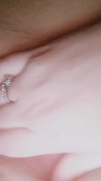 Wife fondles and finger fucks herself in her wet tight pussy because she is so horny and wants to be fucked and used to the max. | Clip 1