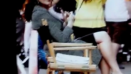 Andie MacDowell crossed legs