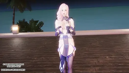 MMD Hyolyn - See Sea Seraphine Sexy Kpop Dance League of Legends Hentai Uncensored 4K 60FPS