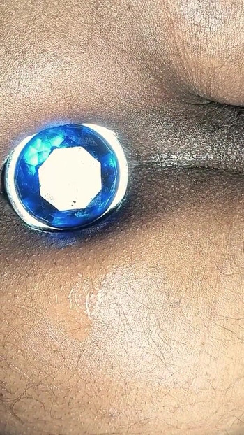 Close-up Deep BIG Butt Plug Masturbation Indian Brown  Tight Pink Asshole | Clip 3