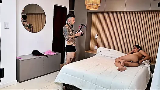 Özel Kamera! Farklı Pozisyonlarda Islak Oral Seks Ve Seks