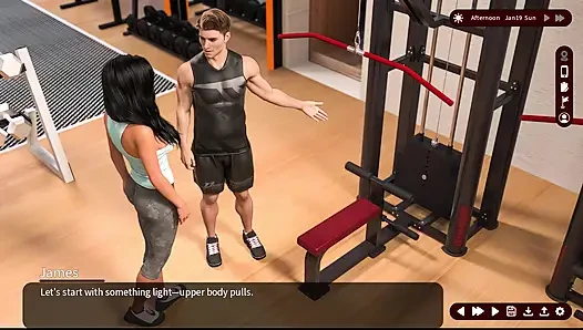 Aksi hot lesbian 14 sarah dan alex yang lagi asik muasin mereka di gym