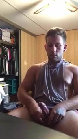 Young Jock Surprised Cum Shot