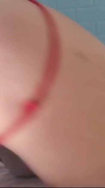 Stunning moment from "lesbian brushing her big how she likes to move her ass"