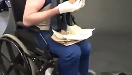 extreme fetish - sonic in a wheelchair eating a chili