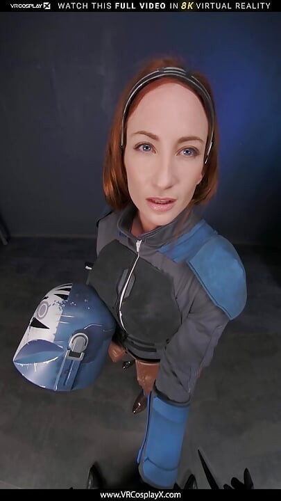VRCosplayX Sophie Locke As Bo Katan Σας προκαλεί, ποιος χύνει πρώτος θα κυβερνήσει MANDOLORE Μέρος 1