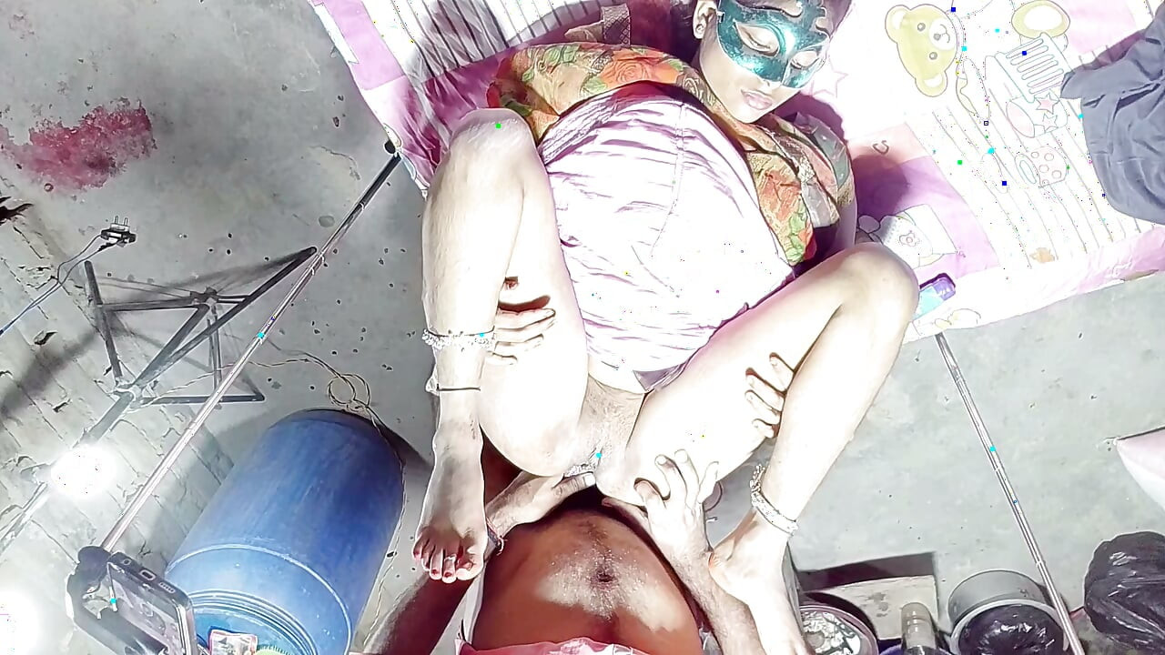Stepmommy's ass fucked step-son's land with cool ass fucking missionary style in Hindi audio