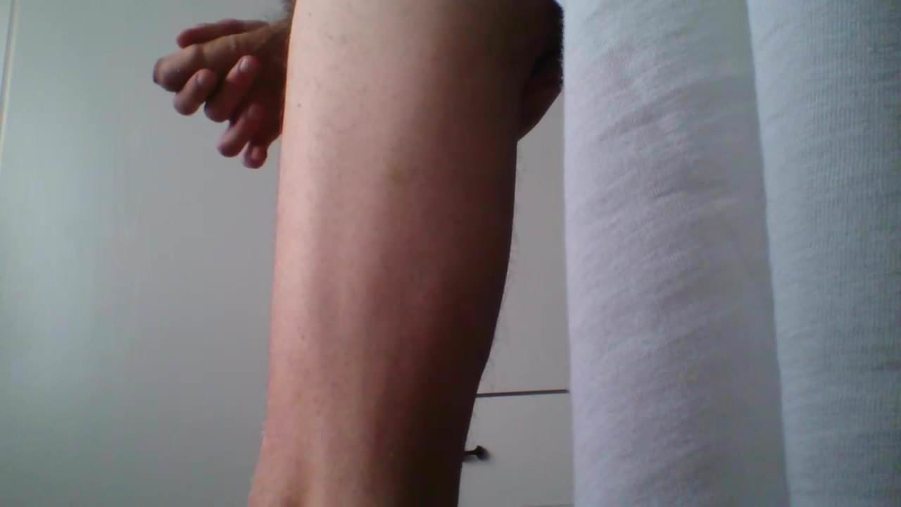 Masturbating