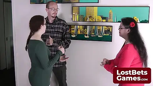 Playing Strip Rock Paper Scissors and ready to explore new thrills