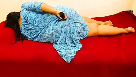 Curvy Hot Egyptian Neighbor Stepaunty Using Sextoy, I Help Her to Orgasm in Fuck, but Accidentally I Cum Inside Her Big Ass