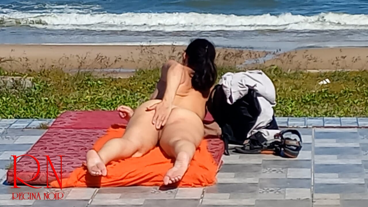 Nude beach. Watching at a public beach 318