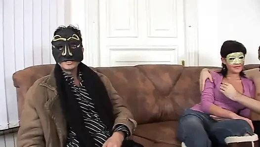 Perverse husband brings her nasty wife to be fucked by a perfect stranger