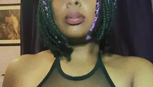 Smoking Fetish - Vaping - Big Tits Ebony Domme Tease - Inhale - Digital Deity Kuro