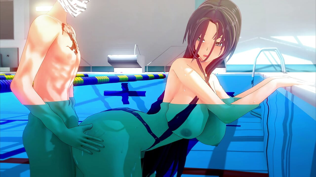 The teacher is waiting for me at the pool so I can fuck her - Shinmai Maou NTR testament 5