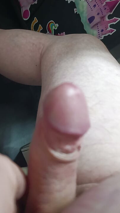Sensitive cock tip dashed until cum