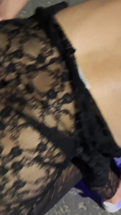 Cute Blonde Street Whore Lets Every Hole Get Fucked on the Street
