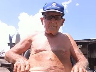 Grandpa John in slips (80 years)