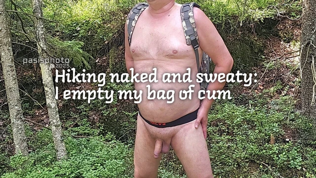 Naked Hike Naked Jerking in nature