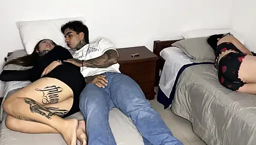 Forbidden night: my girlfriend's stepsister fucks me while she is careless