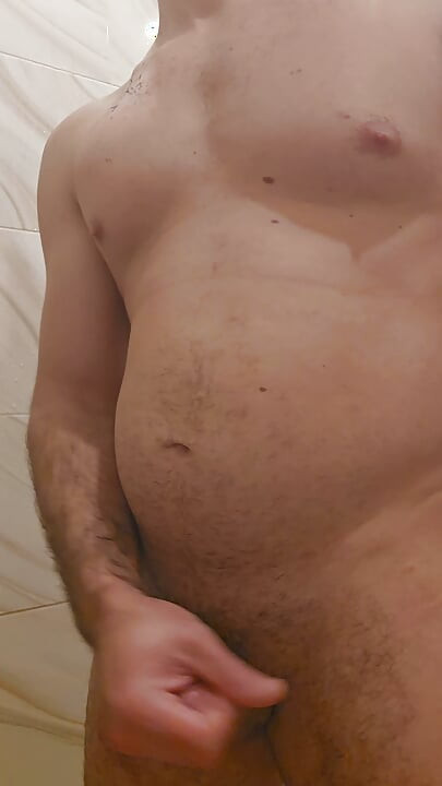 Jerking off with pulsating cumshot
