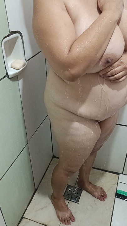Jeg tok den på badet