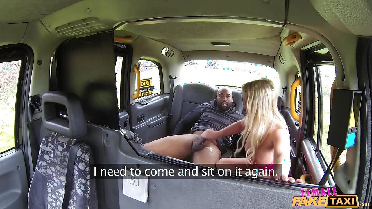 Female Fake Taxi - Big Black Cock Deep in Drivers Ass