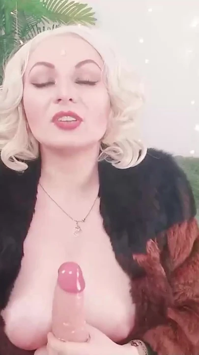 Stunning moment from "JOI jerk off instruction in FUR (amateur home video) Arya Grander: FemDom POV free porn clip"