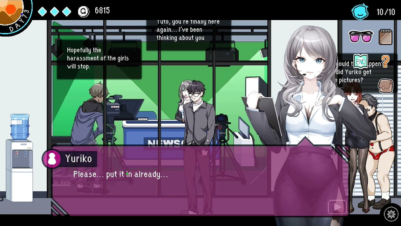 Hentai Game - TV Station Hentai Sex Scenes (TV Anchor, Bus Stop Lady, and Office Clerk Heroines) - The Censor