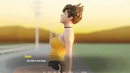 Overwatch XXX - трахаю киску Tracer из Overwatch - Tracer Route
