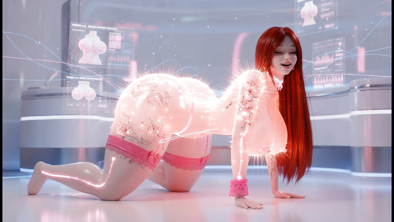 Stiefmoeder krijgt holografische kut- en kontstimulatie - natte Ahegao-les"