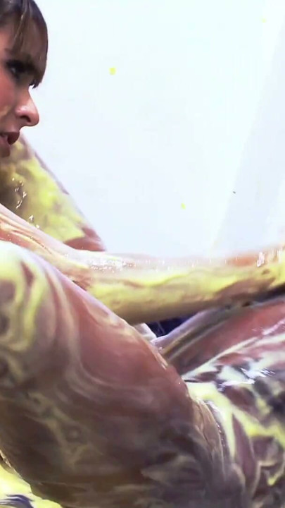 Big Tits Big Ass Lesbian Sluts get wet & messy with an Oily Wrestling Threesome Sex Party for Orgasm and Fun | Clip 1