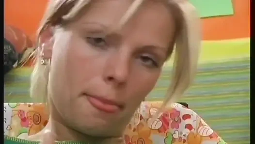 Fantastic Blonde Teen with Small Tits Masturbates Her Tight Pussy with a Dildo and Enjoys