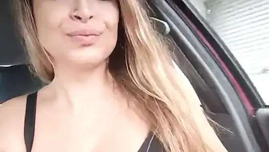 Shopping Gets me Horny - Public Parking Lot Masturbation