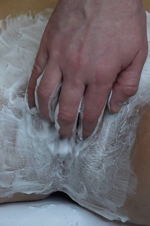 Shaving a Hairy Pussy with Shaving Foam! Close-up!