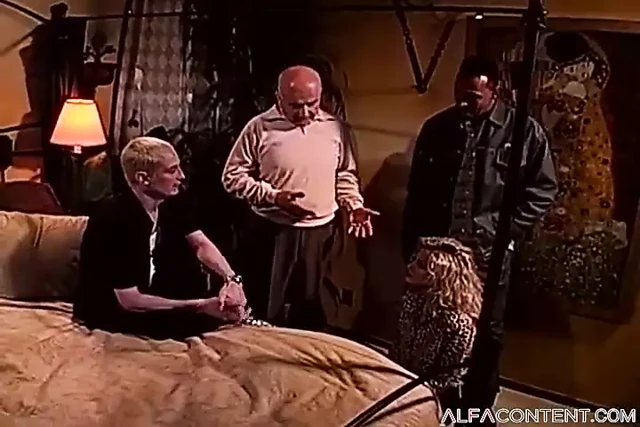 Amazing and Busty Hot Sexy Blonde MILF Gets Sprayed on Her Face and Boobs