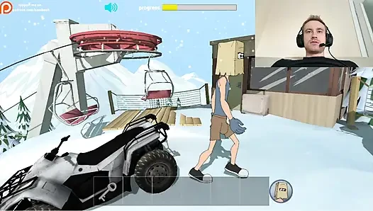 Fuckerman Winter Lovers - Fucked Juicy Woman In Game