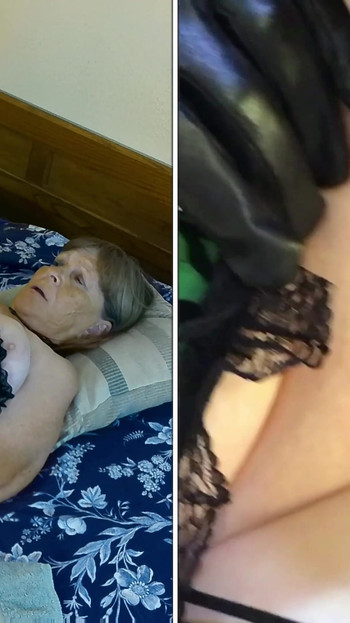 A Granny Highlander’s Foreplay & Dildo Fucking