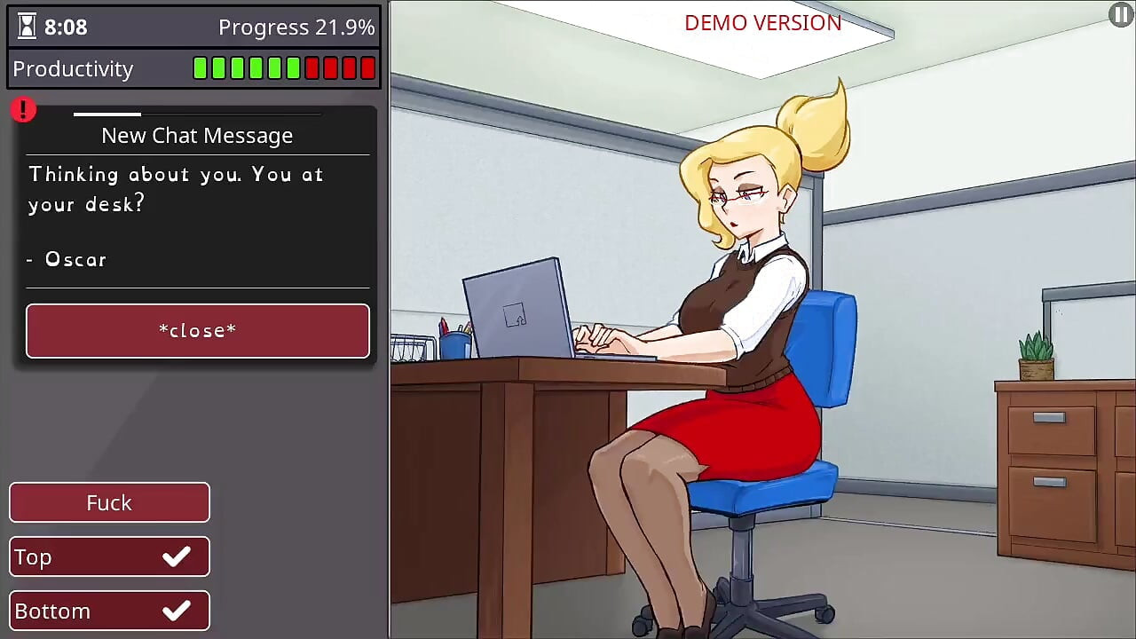 Girl with big boobs and big ass takes monster cock - barely working gameplay
