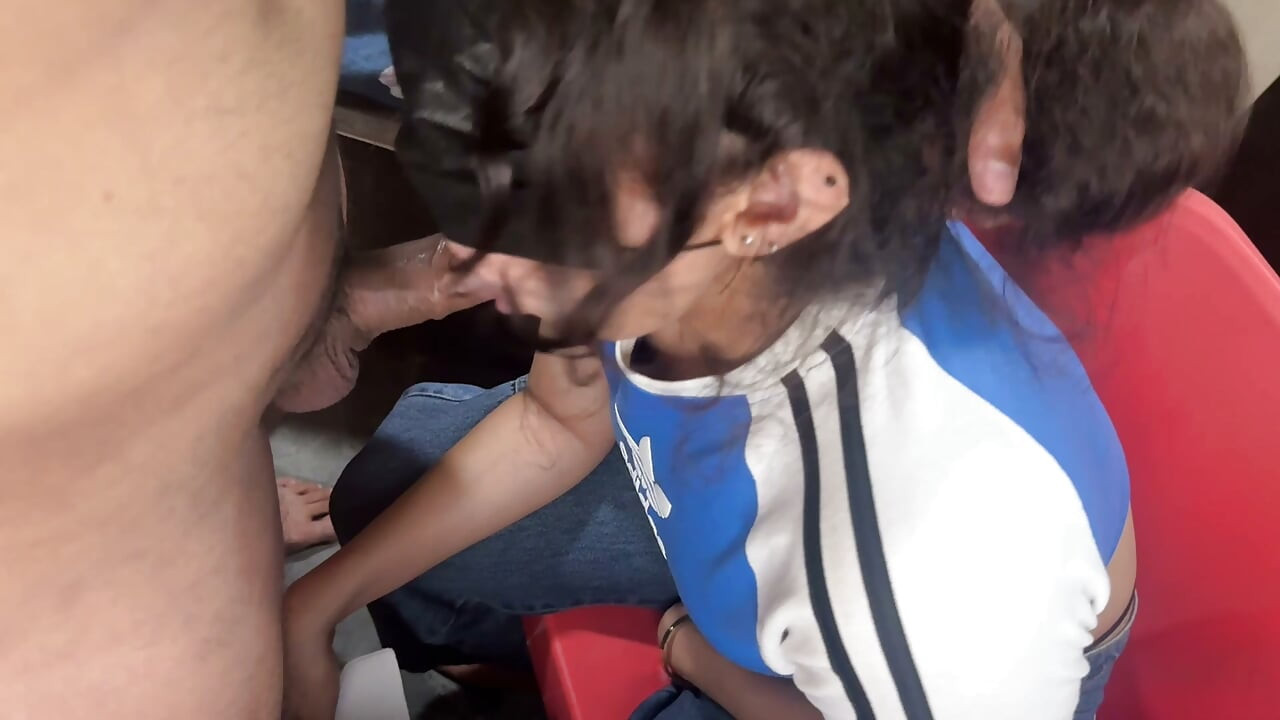 Blowjob queen with cum in mouth